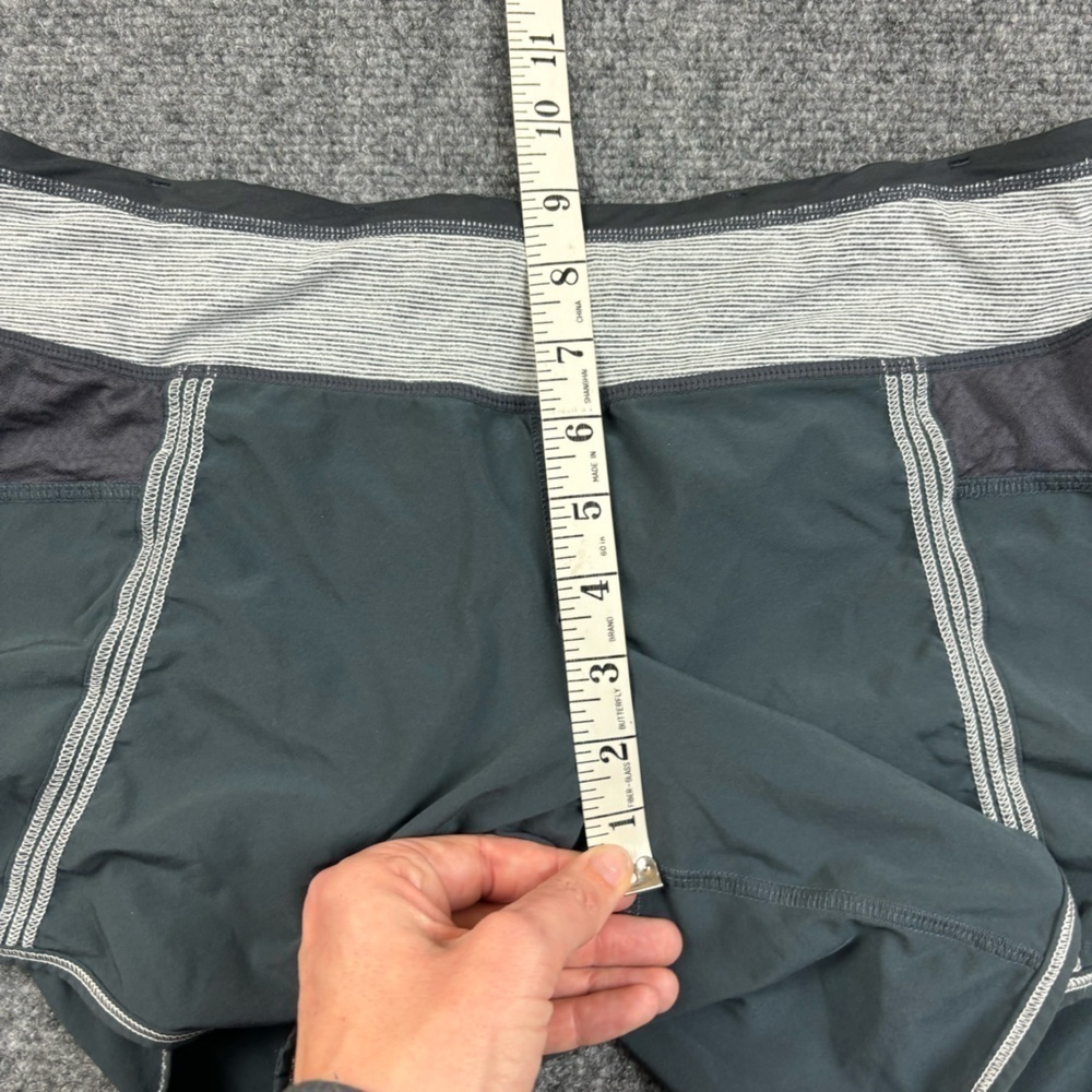 LULULEMON Women’s Run: The Fastest Short Coal/Heathered Coal Wee Stripe size: 8 - Picture 9 of 10